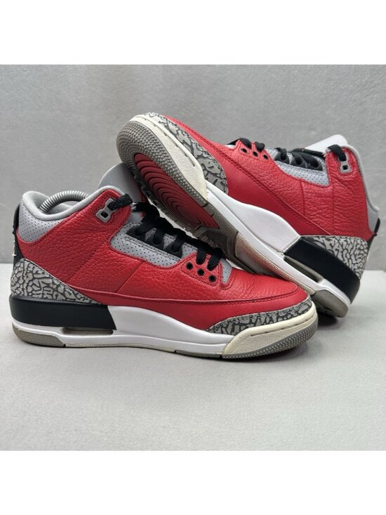 Mens 7 / Womens 8.5 Jordan 3 Retro SE Mid Unite Shoes Fire Red Elephant Sneakers main image 5